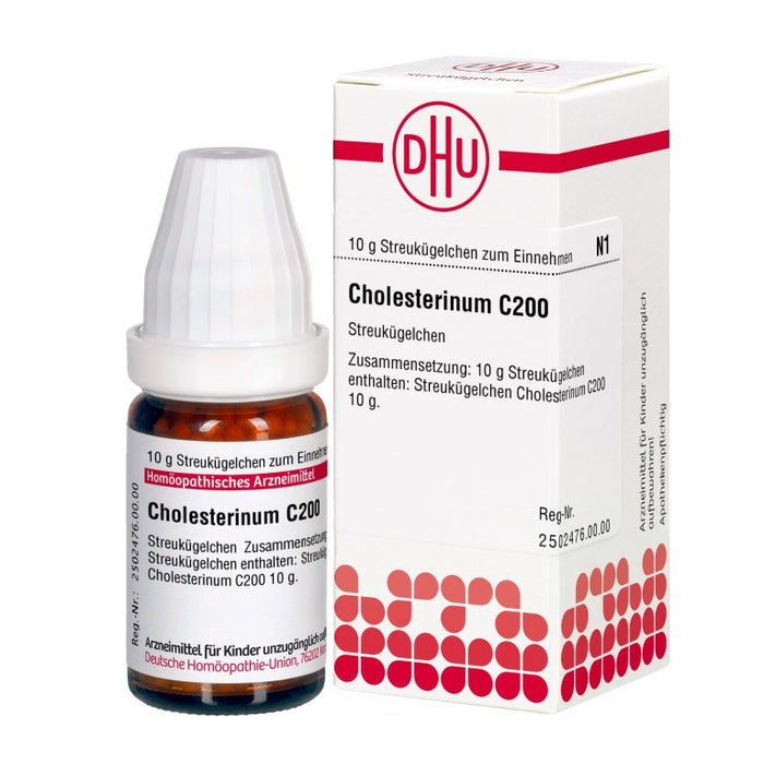 Cholesterinum C200 DHU Globuli, 10 g Globuli