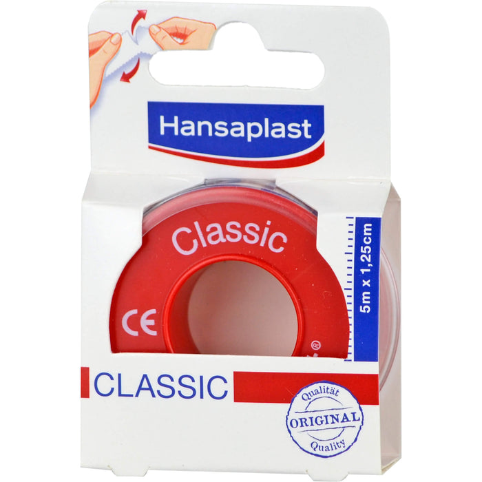 Hansaplast Classic Fixierpflaster 5 m x 1,25 cm, 1 St. Pflaster