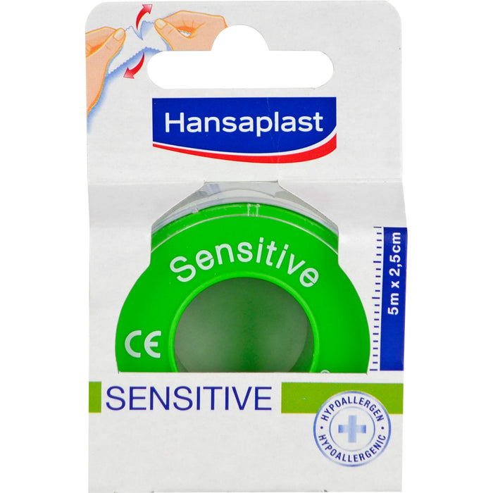 Hansaplast Sensitive Fixierpflaster 5 m x 2,5 cm, 1 St. Pflaster