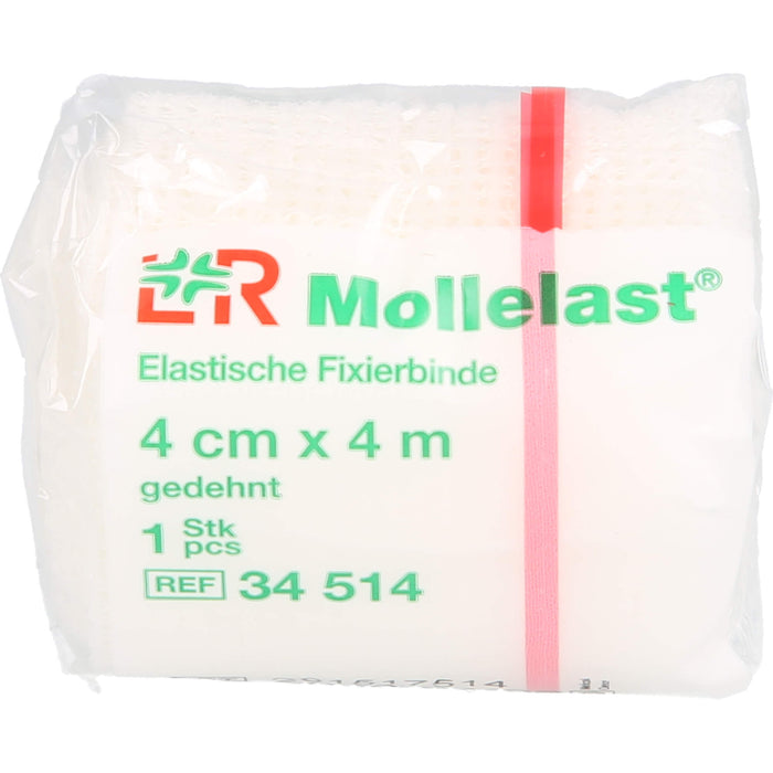 Mollelast Elastische Fixierbinde 4 cm x 4 m, 1 St. Binde