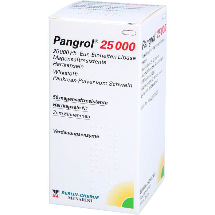 Pangrol 25 000 Kapseln Verdauungsenzyme, 50 pcs. Capsules