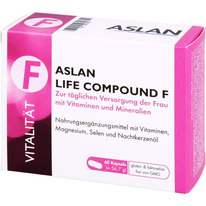 ASLAN LIFE COMPOUND F Kapseln zur täglichen Versorgung der Frau mit Vitaminen und Mineralien, 60 pcs. Capsules