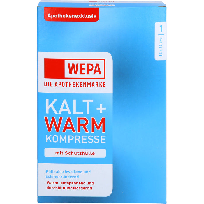 WEPA Kalt + Warm Kompresse mit Schutzhülle 12 x 29 cm, 1 pc Compresses