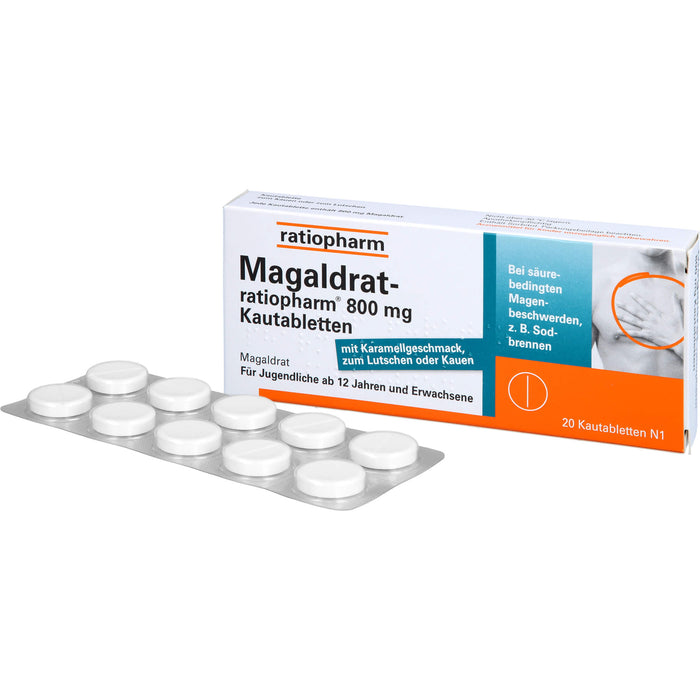 Magaldrat-ratiopharm 800 mg Kautabletten, 20 St TAB