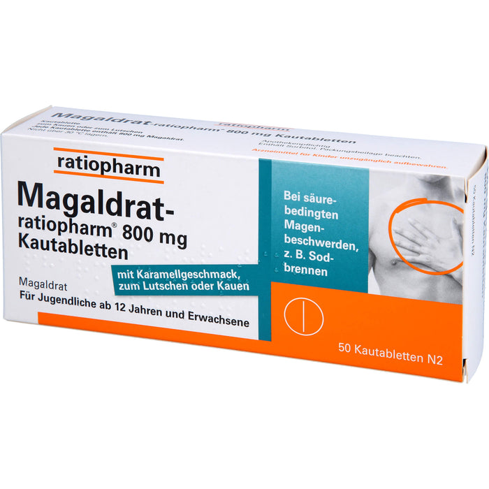 Magaldrat-ratiopharm 800 mg Kautabletten, 50 St TAB