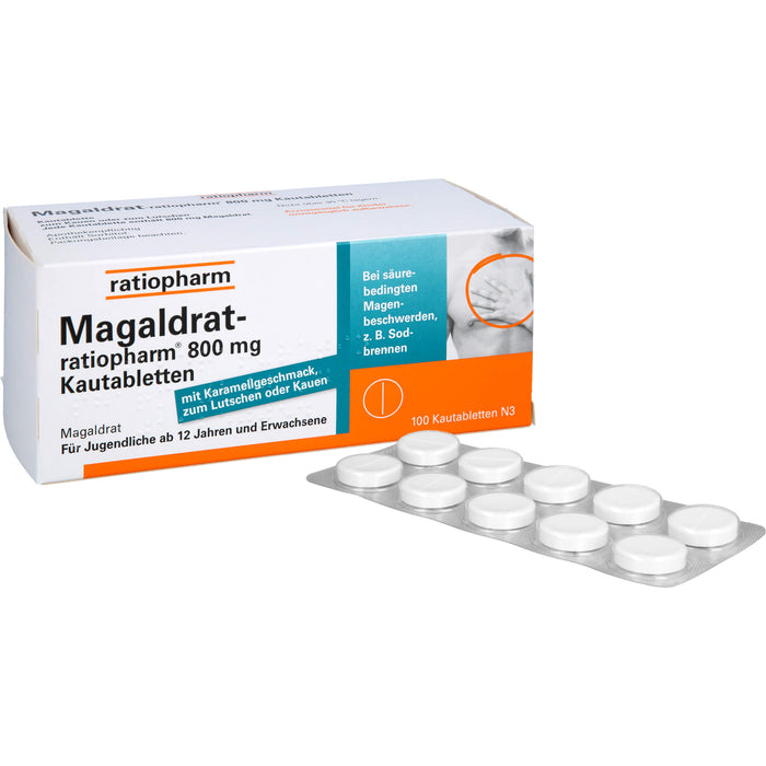 Magaldrat-ratiopharm 800 mg Kautabletten, 100 St TAB