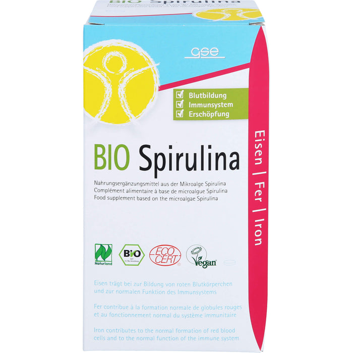 GSE Spirulina 500 mg Bio Naturland Tabletten, 550 St. Tabletten