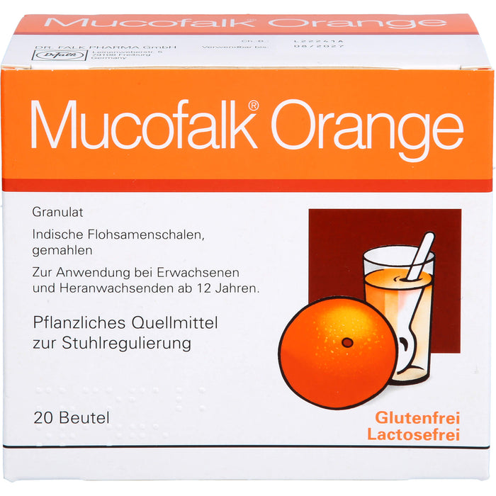 Mucofalk Orange Granulat Quellmittel zur Stuhlregulierung, 20 St. Beutel