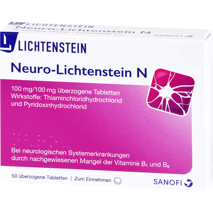 Neuro-Lichtenstein N, 100 mg/100 mg überzogene Tabletten, 50 pcs. Tablets