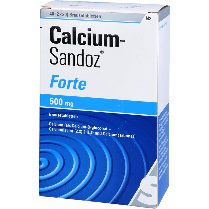 Calcium-Sandoz forte Brausetabletten, 40 pcs. Tablets