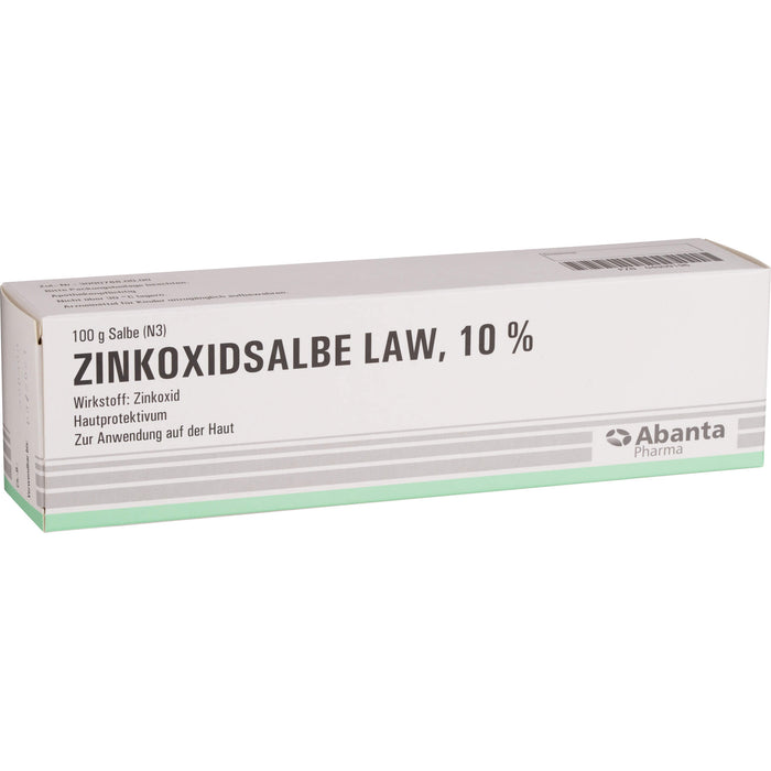 Abanta Pharma Zinkoxidsalbe LAW 10 % Hautprotektivum, 100 g Ointment