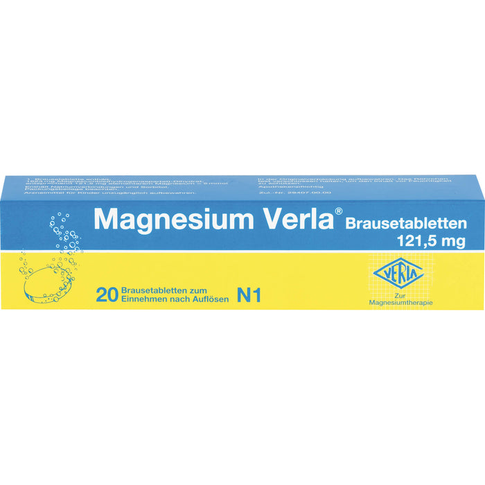 Magnesium Verla 121,5 mg Brausetabletten, 20 pcs. Tablets