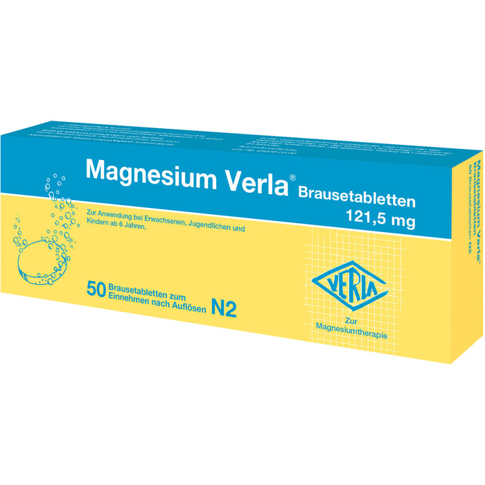 Magnesium Verla 121,5 mg Brausetabletten, 50 pcs. Tablets