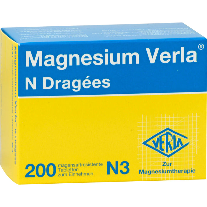 Magnesium Verla N Dragees, 200 pcs. Tablets