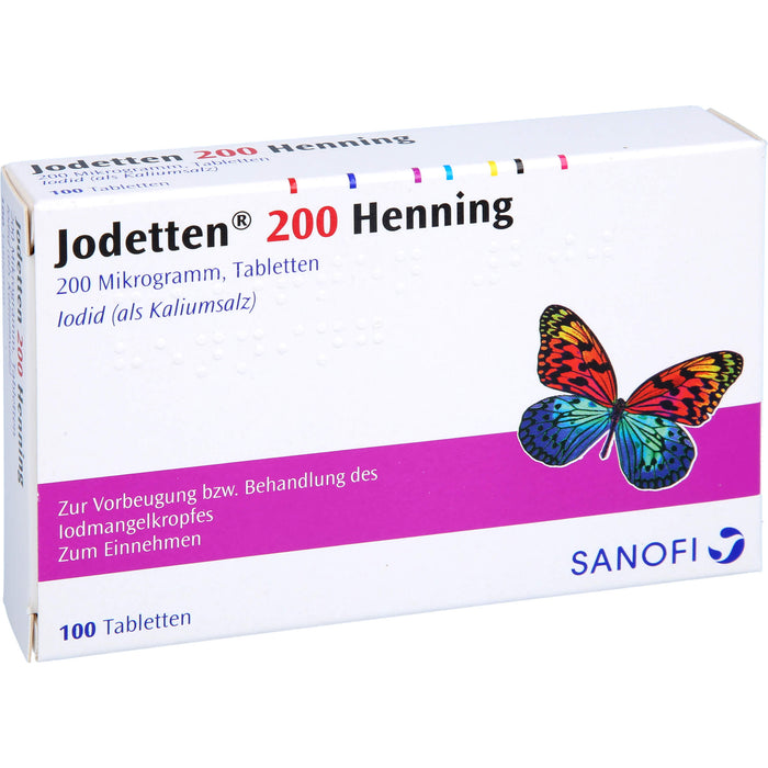 Jodetten 200 Henning, 200 Mikrogramm, Tabletten, 100 St. Tabletten