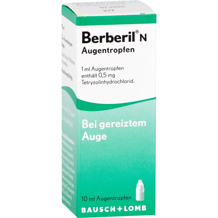 Berberil N Augentropfen bei gereizten Augen, 10 ml Solution