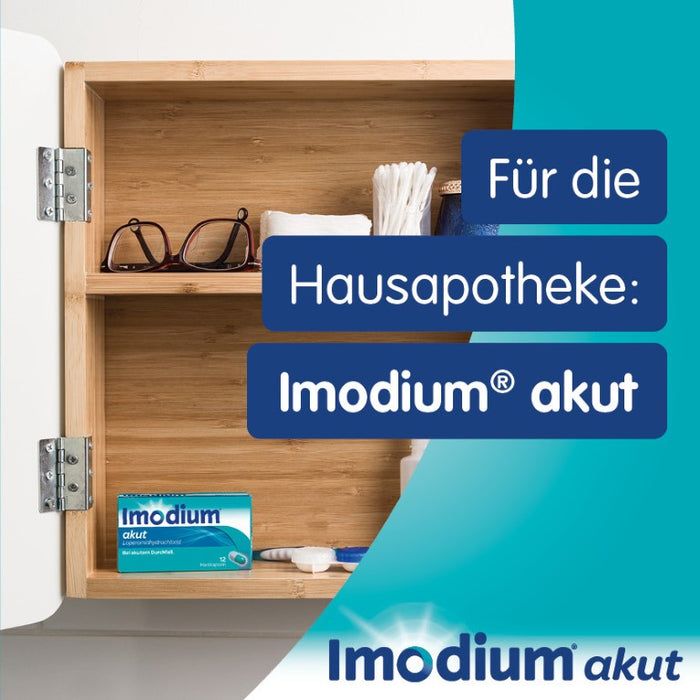 Imodium akut Hartkapseln bei akutem Durchfall, 6 pc Capsules