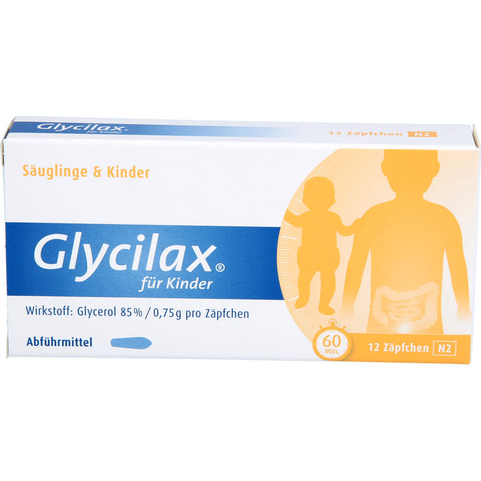 Glycilax für Kinder Abführmittel Zäpfchen, 12 pc Suppositoires