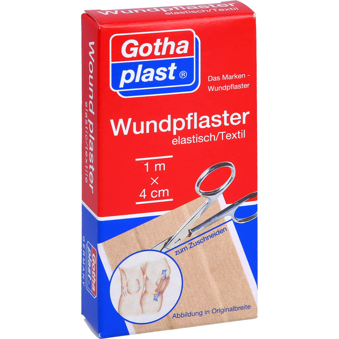 GOTHAPLAST WUNDPFLASTER ELASTISCH 1MX4CM, 1 St PFL