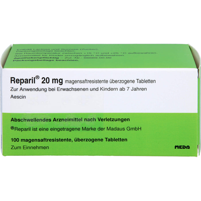 Reparil Dragees, 100 pcs. Tablets