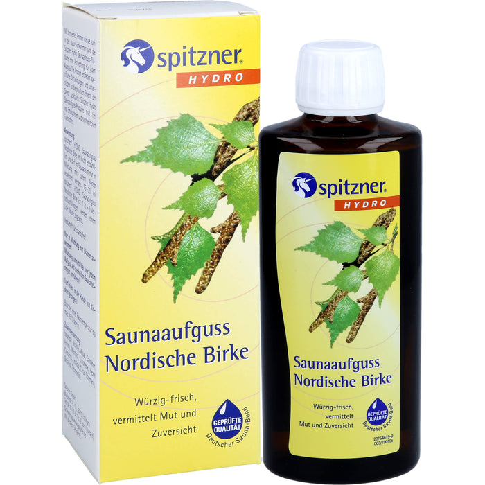 spitzner Hydro Saunaaufguss Nordische Birke, 190 ml Concentré