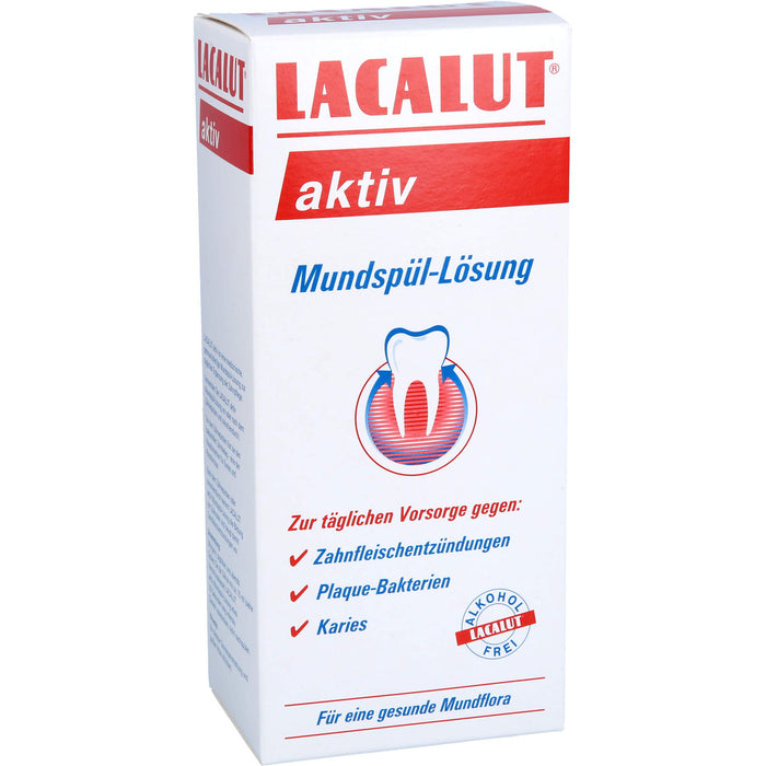 Lacalut aktiv Mundspüllösung, 300 ml Solution