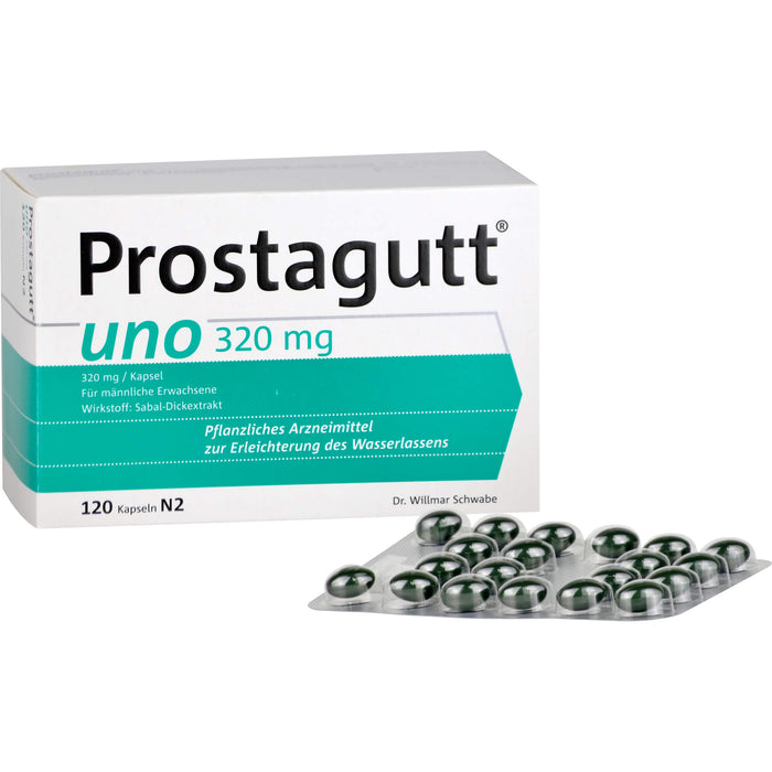 Prostagutt uno Kapseln zur Erleichterung des Wasserlassens, 120 pcs. Capsules