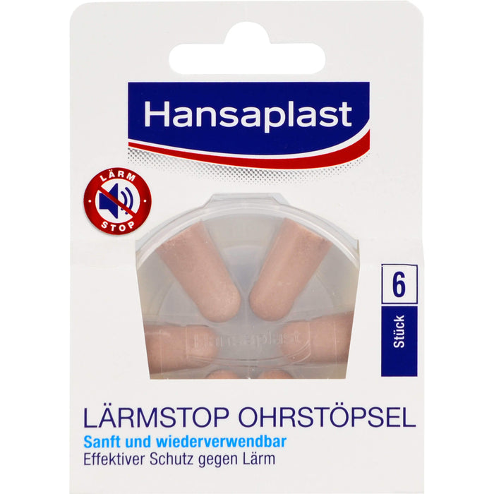 Hansaplast Lärmstop Ohrstöpsel, 6 pc Bouchons d'oreilles