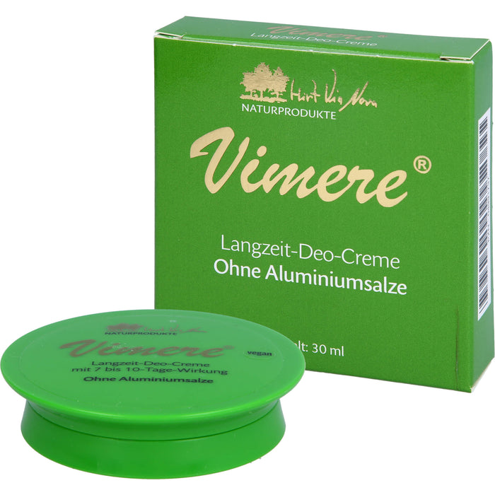 Vimere Langzeit-Deo-Creme ohne Aluminiumsalze, 30 ml Creme