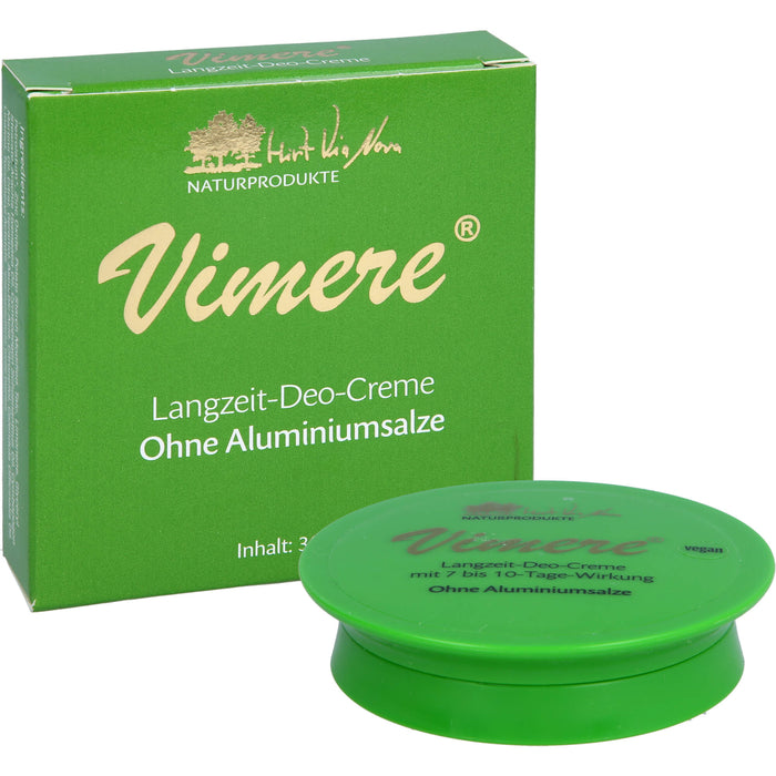 Vimere Langzeit-Deo-Creme ohne Aluminiumsalze, 30 ml Crème