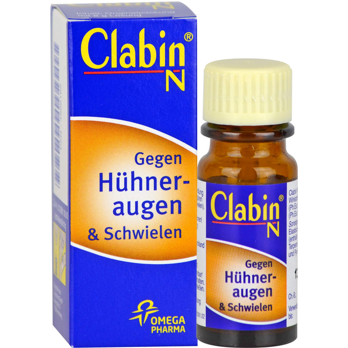 Clabin N gegen Hühneraugen & Schwielen Lösung, 8 g Lösung