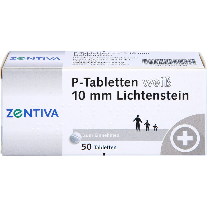 Lichtenstein P-Tabletten weiß 10 mm, 50 pcs. Tablets