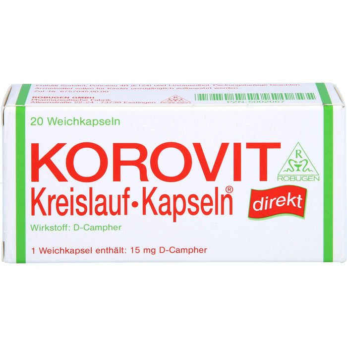 KOROVIT Kreislauf-Kapseln, 20 pc Capsules