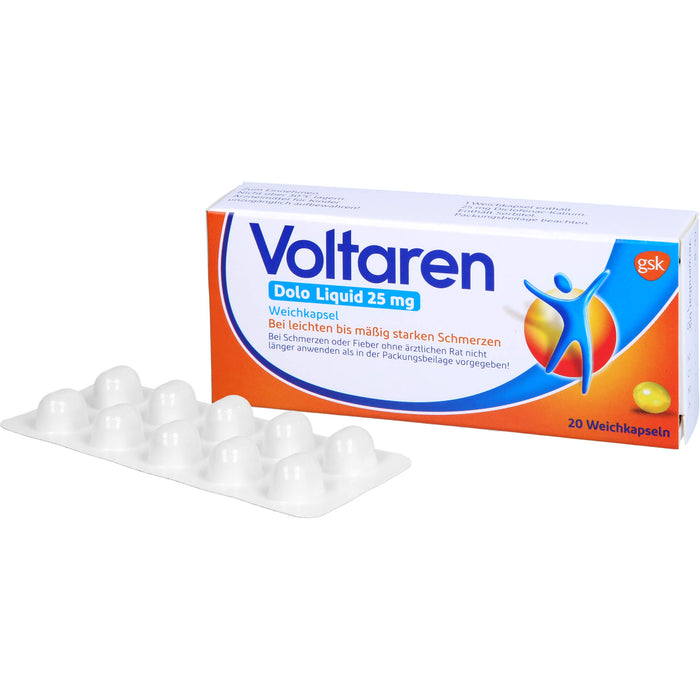 Voltaren Dolo Liquid 25 mg Weichkapseln, 20 St. Kapseln