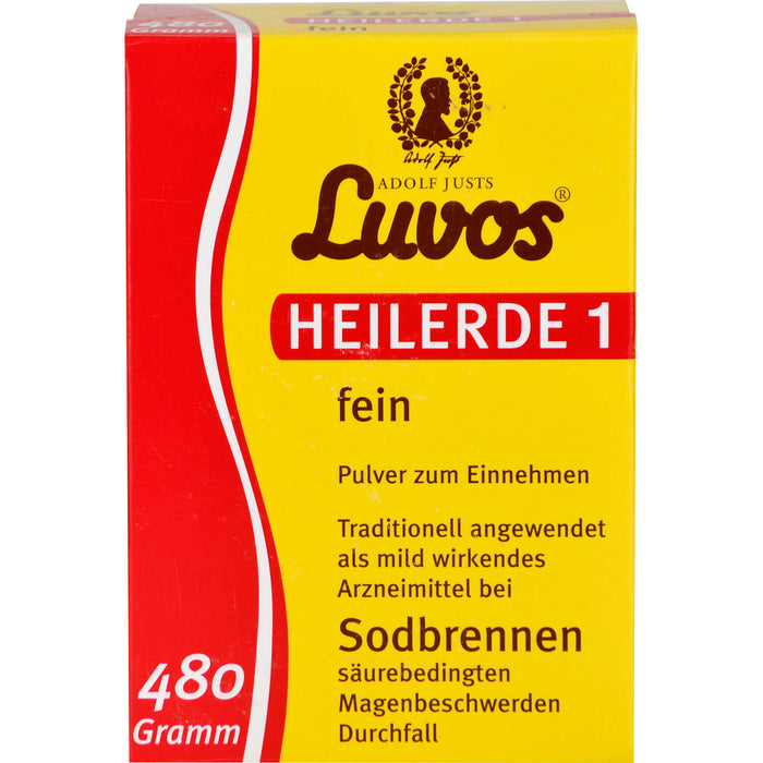 Luvos Heilerde 1 fein Pulver bei Sodbrennen, 480 g Pulver