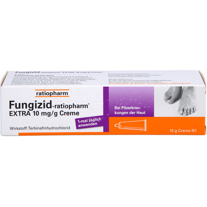 Fungizid-ratiopharm Extra Creme bei Pilzerkrankungen der Haut, 15 g Cream