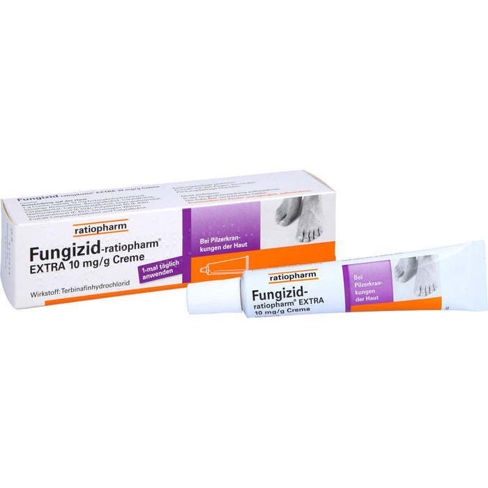 Fungizid-ratiopharm Extra Creme bei Pilzerkrankungen der Haut, 15 g Crème