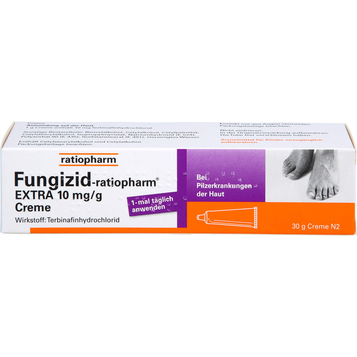 Fungizid-ratiopharm Extra Creme bei Pilzerkrankungen der Haut, 30 g Crème