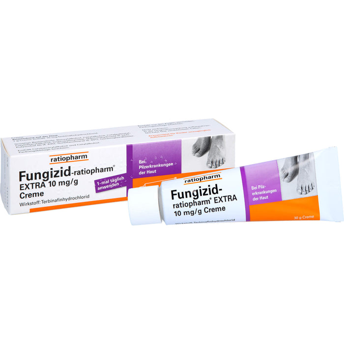 Fungizid-ratiopharm Extra Creme bei Pilzerkrankungen der Haut, 30 g Crème