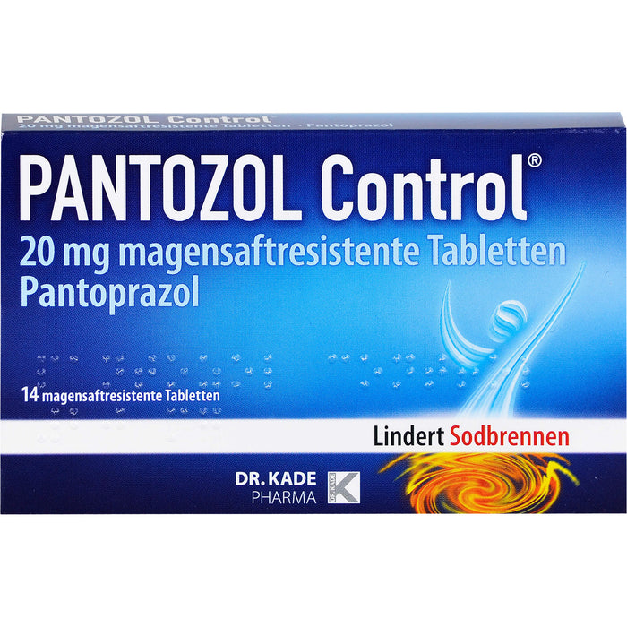 DR. KADE PANTOZOL Control Tabletten bei Sodbrennen, 14 St. Tabletten