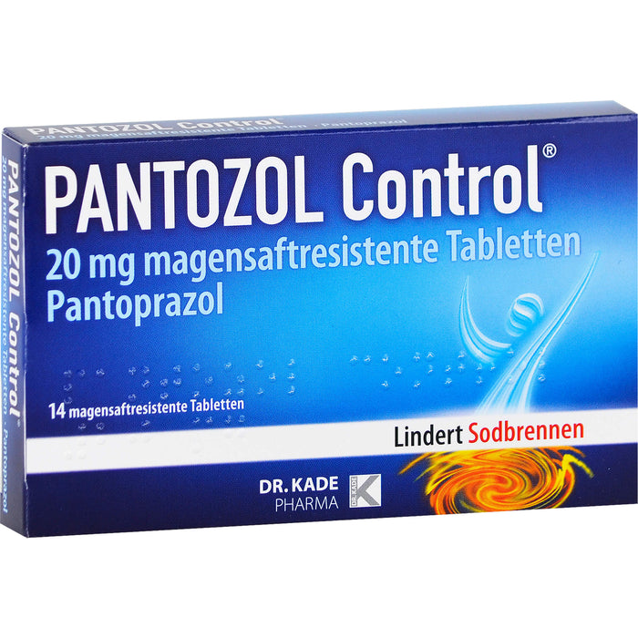 DR. KADE PANTOZOL Control Tabletten bei Sodbrennen, 14 pc Tablettes