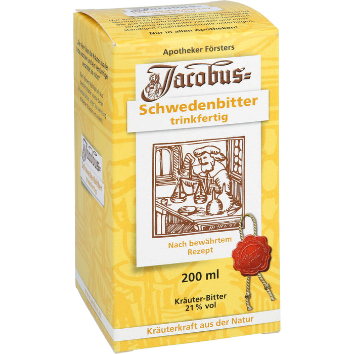 Jacobus Schwedenbitter trinkfertige Mischung aus erlesenen Kräutern und Wurzeln, 200 ml Solution