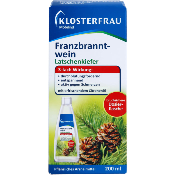 KLOSTERFRAU Mobilind Franzbranntwein Latschenkiefer, 200 ml Solution