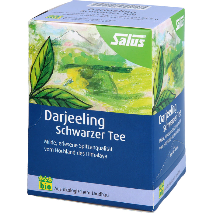 Salus Darjeeling Bio Schwarzer Tee, 15 pc Sac filtrant