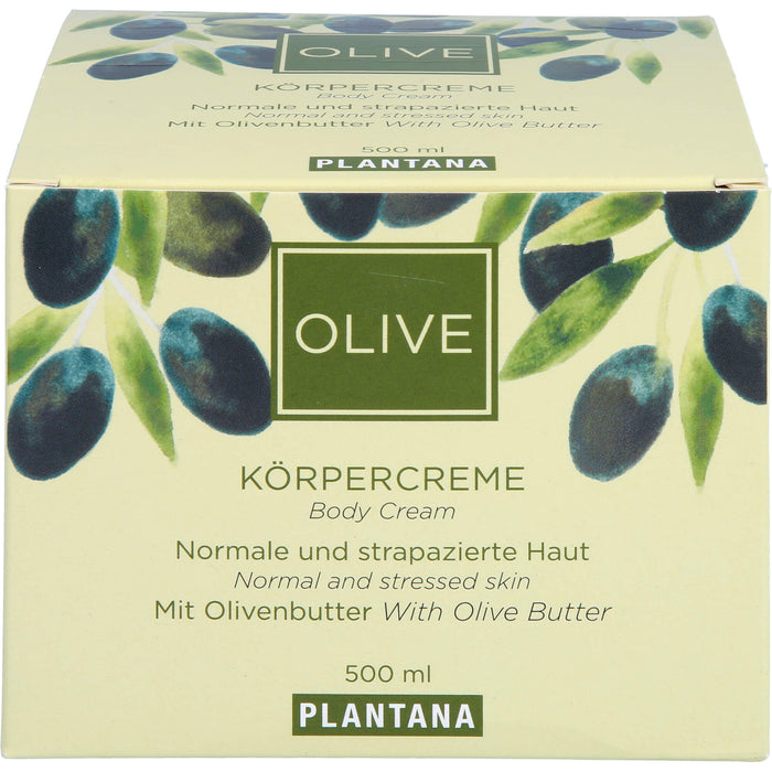 Plantana Olive-Butter Körper-Creme, 500 ml Cream