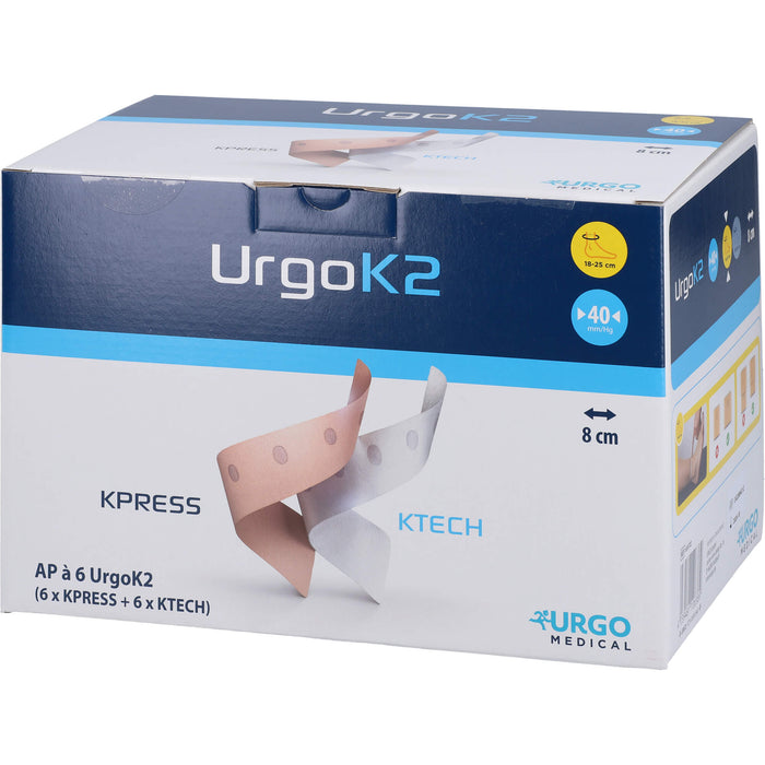 UrgoK2 Kompr.Syst.Knoechelumf.18-25cm 8cm breit, 6 St BIN