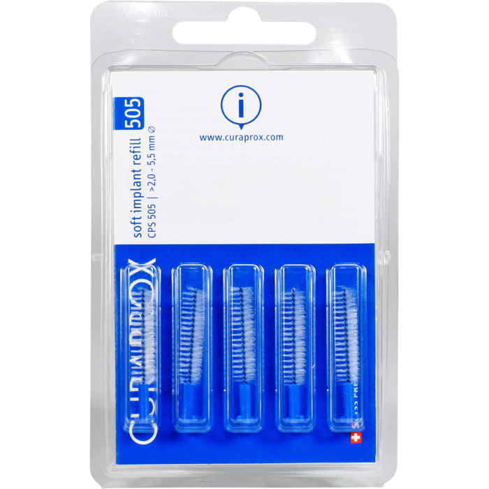 Curaprox soft implant 505 2 - 5,5 mm, 5 pc Brosses interdentaires