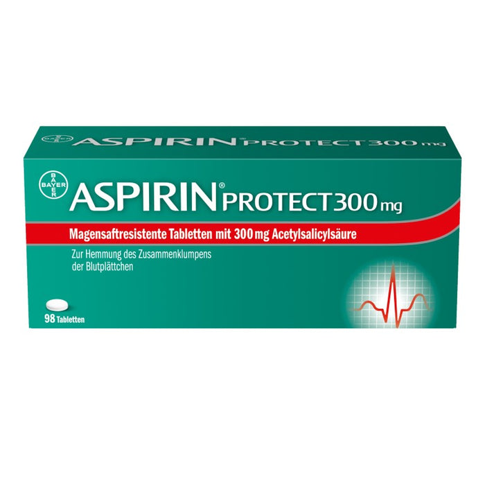 Aspirin protect 300 mg, magensaftresistente Tablette, 98 St. Tabletten