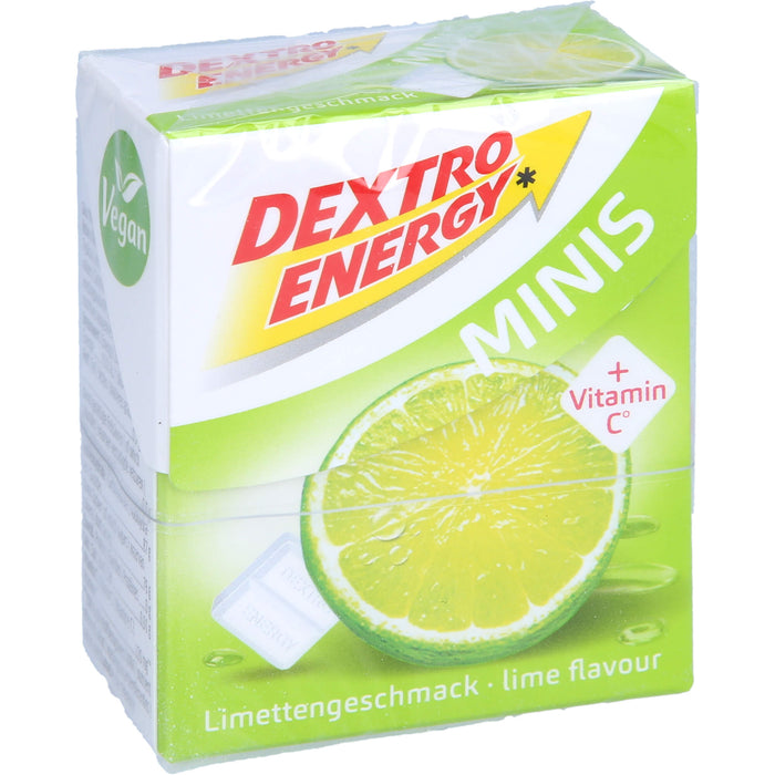 DEXTRO ENERGY minis Limette Täfelchen, 50 g Täfelchen