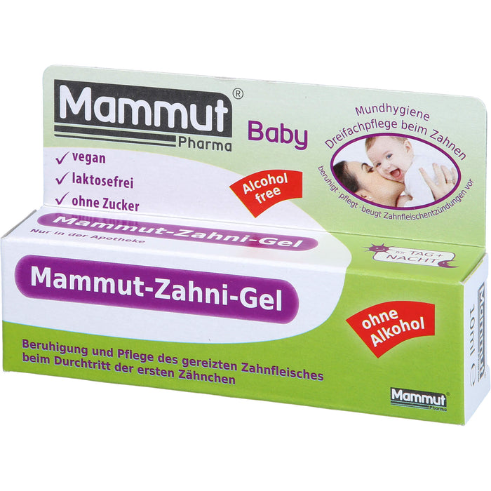 Mammut-Zahni-Gel Baby Dreifachpflege beim Zahnen, 10 ml Gel